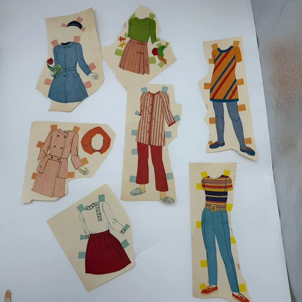 Paper Doll Book‎ Whitman Partially Cut Scrapbooking Decoupage Teen Model 1960s